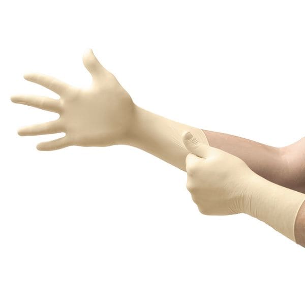 Ansell Cleanroom Gloves, 5 ISO Class, Latex, 11 1/2 in L, 5.1 mil, Beige, XL, 1000 PK - CE5-512