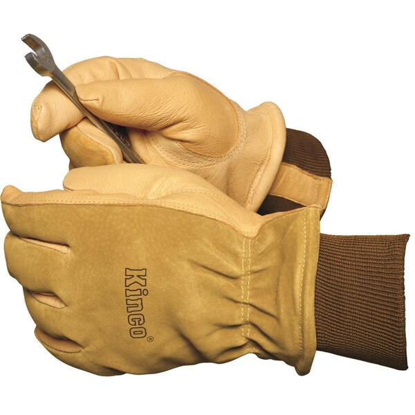 Kinco Kinco Insulated Pigskin Gloves with Knit Wrist - 94HK MEDIUM