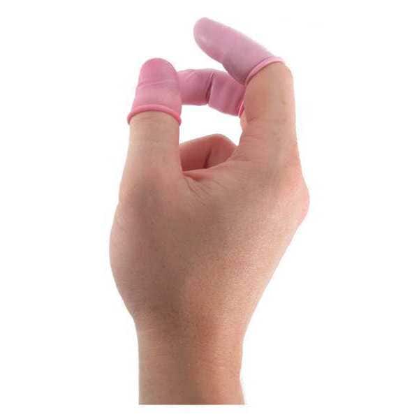 Botron Co Pink ESD Finger Cots 8in Large, PK10 - B6847
