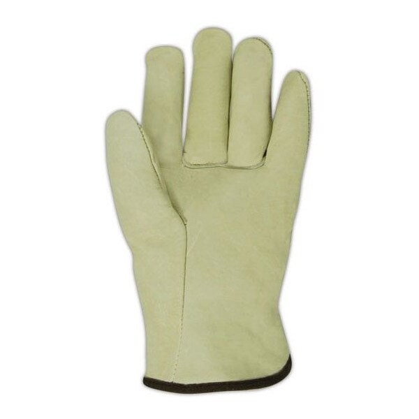 Magid Leather Drivers Gloves, Slip On Cuff, Straight Thumb Thumb, Tan, XL 12 PK - B6540E-XL