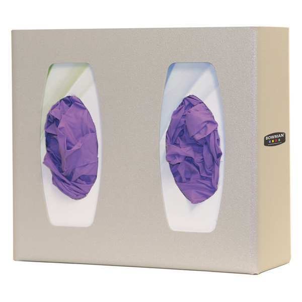 Bowman Dispensers Glove Box Dispenser, ABS Plastic, Holds (2) Boxes , Beige , 10-1/8 in H x 11-3/8 in W x 4 in D - GL020-0212