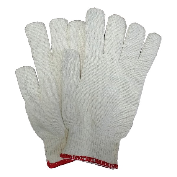 Condor Condor Heat Resistant Gloves, Polyester/cotton, 250  Degrees F Max Temp., Knit Cuff White, S ( 7 ) - 6AF64