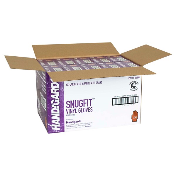 Handgards Handgards Snugfit Vinyl Powder Free Xx-Large Glove, PK1000 - 304362125
