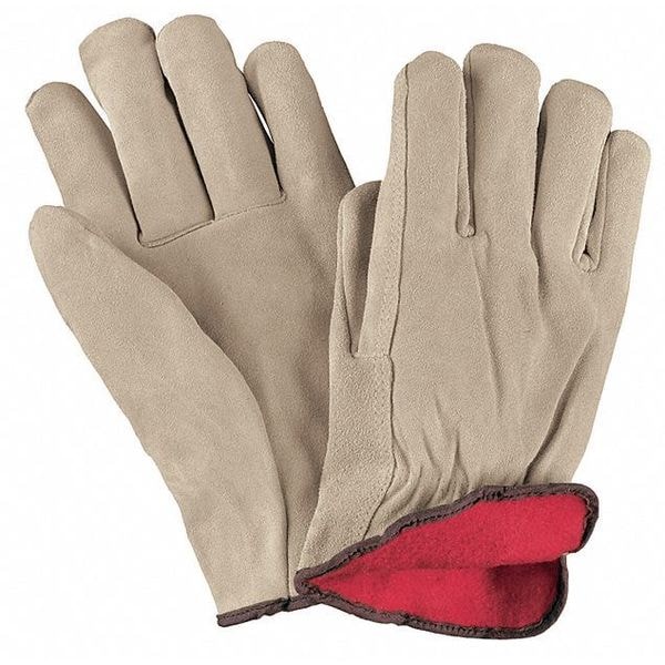 Mcr Safety Leather Drivers Gloves, Cowhide, Shirred Slip-On, Straight Thumb, Gunn Cut, Tan / Tan, XL 12 PK - 3150XL