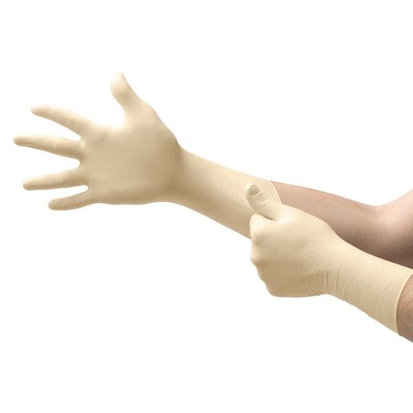 Nitrilite Cleanroom Gloves, 5 ISO Class, Nitrile, 12 in L, 5 mil, Off-White, L, 100 PK - 93-401