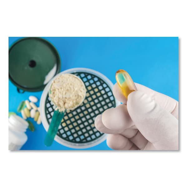 Sempercare Disposable Gloves, 5 mil Palm, Latex, Powder-Free, L, 100 PK, Cream - SCLT104