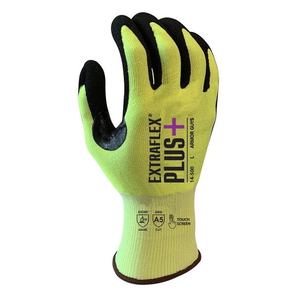 Armor Guys Cut Resistant Gloves, Cut Level A5 , HCT MicroFoam Nitrile Palm , XL 12 PK - 14-500-XL