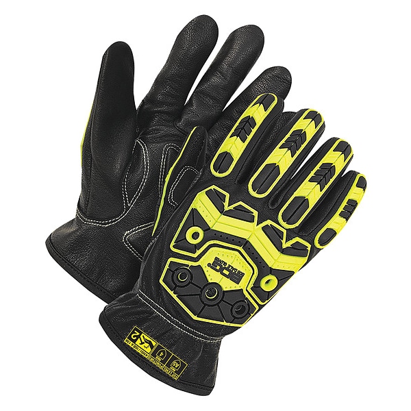 Bdg Leather Gloves, Full Finger, L, 1 PR - 20-1-10750-L-K