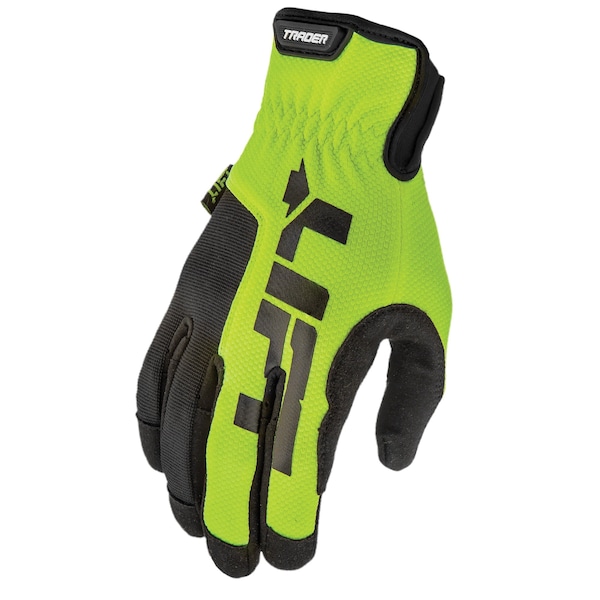 Lift Safety TRADER Glove HiViz Slip OnOff Cuff - GTR-17HVK1L