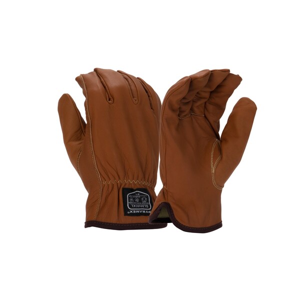 Pyramex Drivers Gloves, Premium Grain Goatskin, White, XL 1 PR - GL3010CKXL