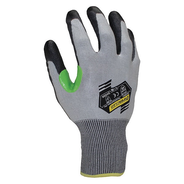 Ironclad Performance Wear Cut Resistant Coated Gloves, Cut Level A2 , Dipped , Polyurethane , Flat , L 1 PR - KKC2PU-04-L