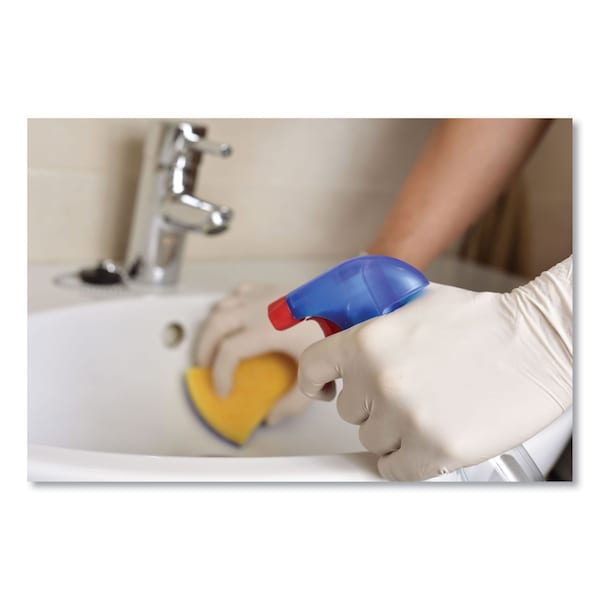 Semperguard SemperGuard, Disposable Gloves, 4 mil Palm, Latex, Powdered, L, 1000 PK, Cream - INDPS104