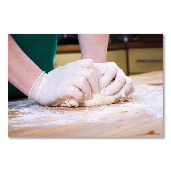 Semperguard SemperGuard, Disposable Gloves, 4 mil Palm, Latex, Powdered, L, 1000 PK, Cream - INDPS104