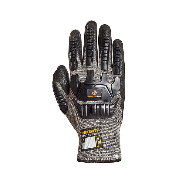 Dexterity Work Gloves, Micropore Nitrile, Texture, Palm, 3 Abrasion Level, , L 1 PR - S15GPNVB-9