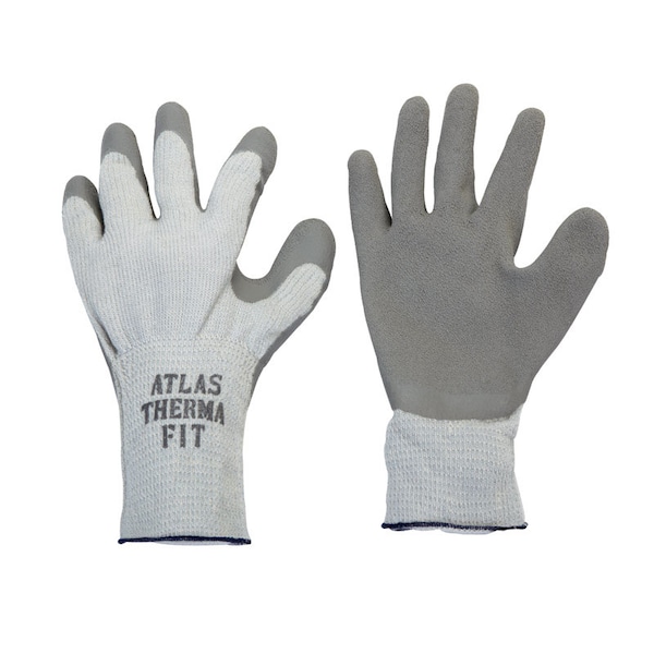 Showa Atlas Atlas Therma Fit Unisex Indoor/Outdoor Cold Weather Work Gloves Gray L 1 pair - 451L-09.RT