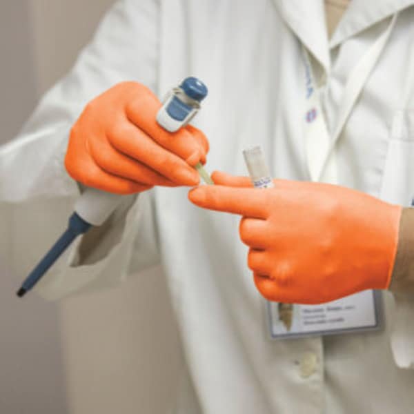 Asap Disposable Gloves, 5 mil Palm, Nitrile, Powder-Free, L, 1000 PK, Orange - 20304