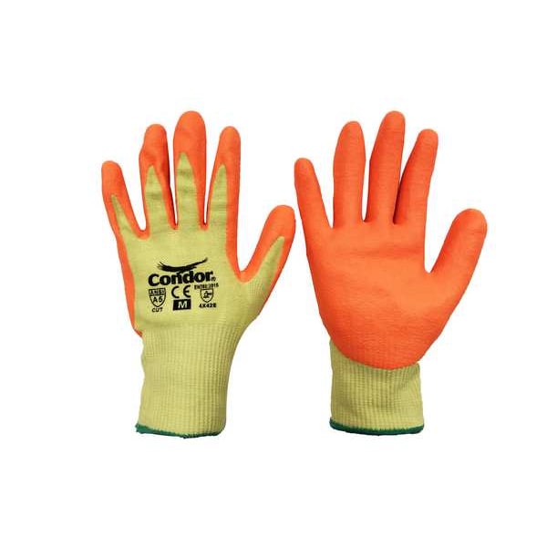 Condor Cut-Resistant Gloves, Cut Level A5 , Dipped , Nitrile , Foam , M 1 PR - 61CV70