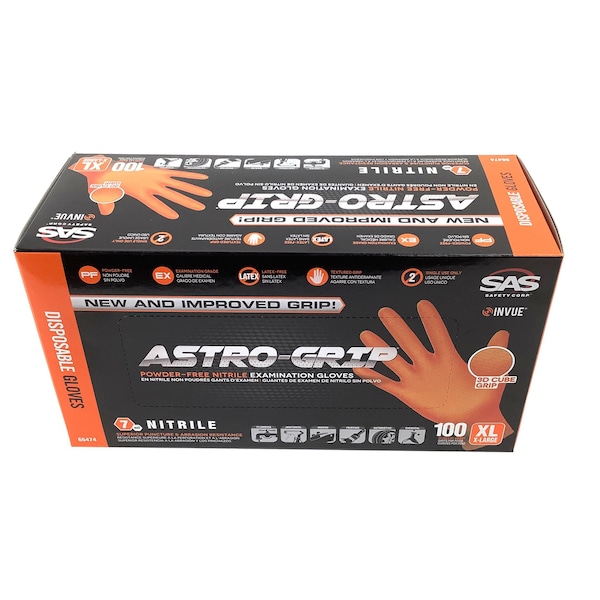 Sas Safety ASTRO GRIP PF, EX NITRLE XL, 66474 - 66474