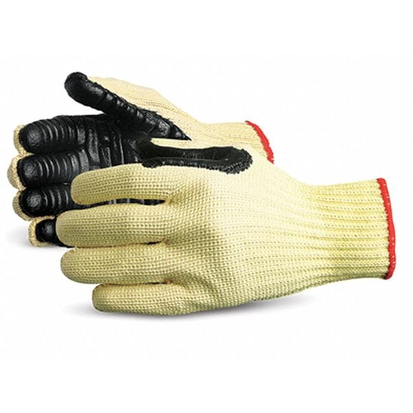 Impacto Anti-Vibration Gloves, XL, Black/Yellow, PR - 4742