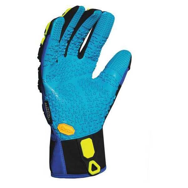 Ironclad Performance Wear Anti-Vibration Gloves, XL, Bl/Blk/Yllw, PR - VIB-IWP-05-XL