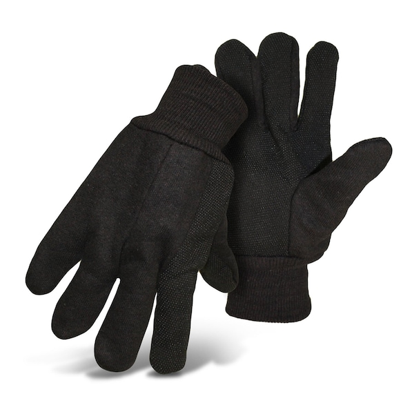 Boss Boss Men's Indoor/Outdoor Dotted Jersey Work Gloves Brown L 1 pair - 4024