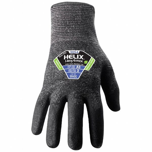 Hexarmor Knit Gloves, , Textured Palm, Knit, Gray, 1 PR - 3054-L (9)