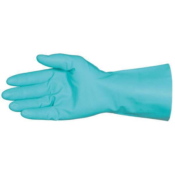 Ansell AlphaTec Chemical Resistant Gloves, Nitrile, 12 in L, 14 mil, Green, 10, 1 PR - 58-330