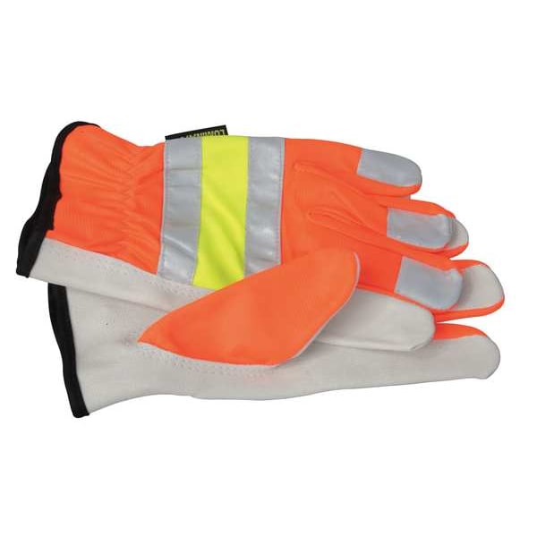 Mcr Safety Leather Drivers Gloves, Shirred Slip-On Cuff, Keystone Thumb, White, S, 1 PR - 36111S