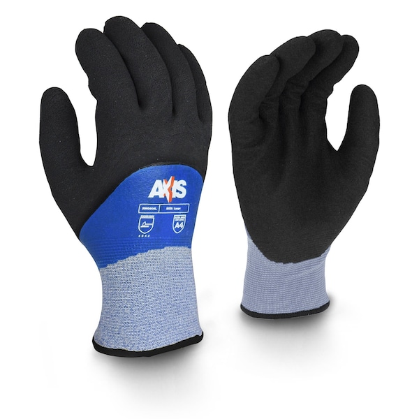Radians Cold Protection Cut-Resistant Gloves, 7 Ga Terry Acrylic Liner Lining, Blue, L (10) - RWG605L