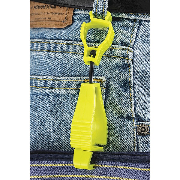 Glove Guard Glove Guard(R) Clip, High Vis Yellow, Blank - 1939HVYW
