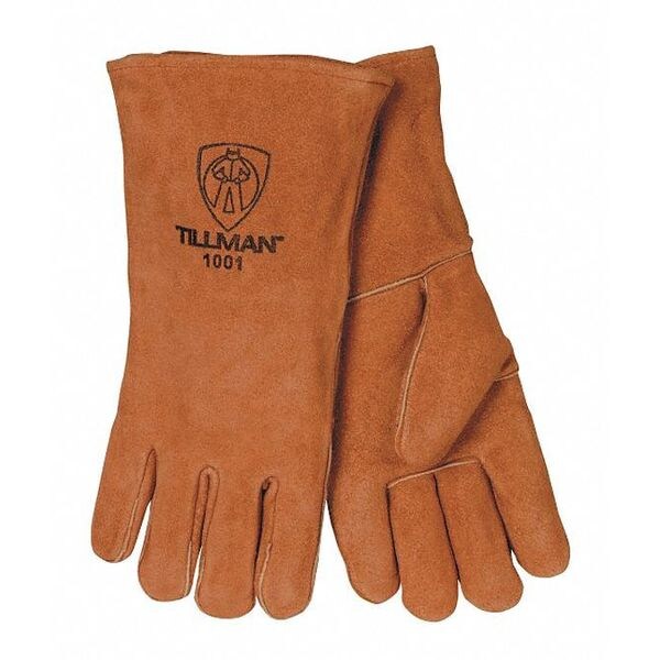 Tillman Welding Gloves, Gauntlet Cuff, Wing Thumb, Cowhide, L, 1 PR - 1001B