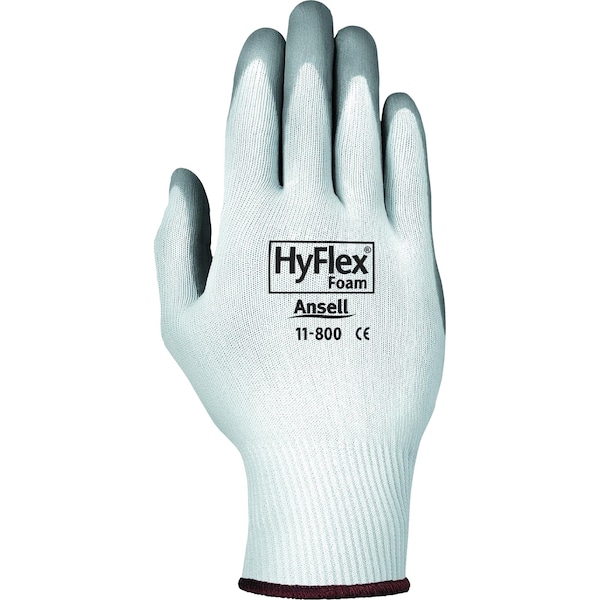 Ansell Nitrile Coated Gloves, Nitrile, Palm, White, XL 1 PR - 1180010