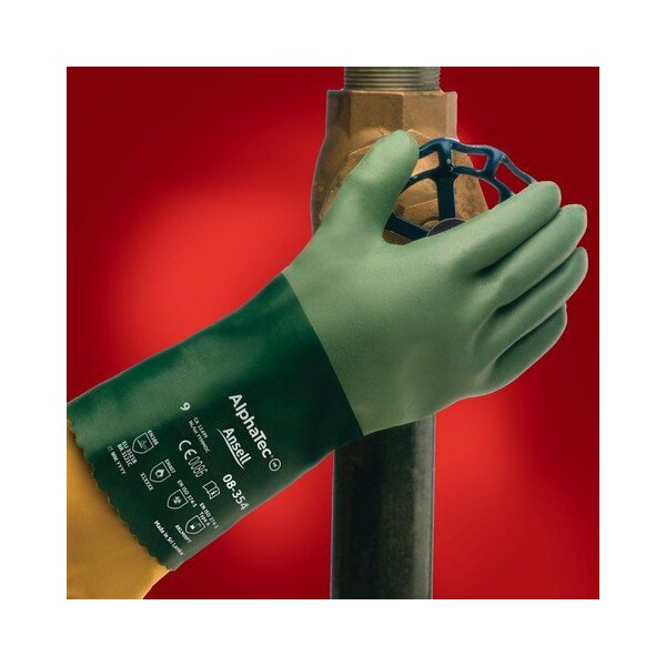 Ansell Scorpio Chemical Resistant Gloves, Ansell 08-354, Size 8, 1 Pair - Pkg Qty 12 - 212515