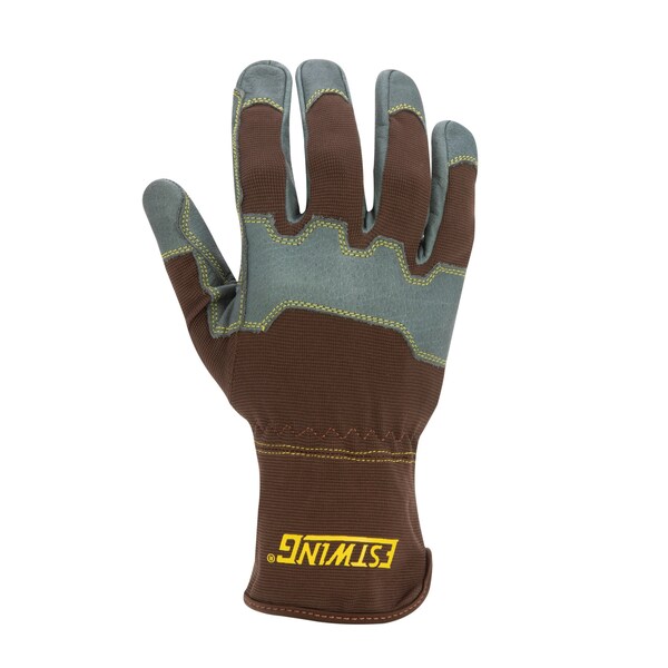 Estwing Reinforced Knuckle Leather Palm Work Glove with Elastic Sewn Extended Cuff, X-Large - EWLP1011