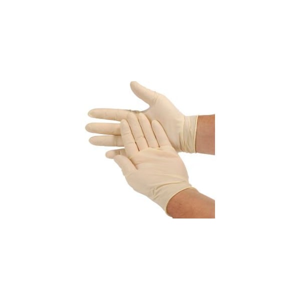 Seidman Associates Safety Zone Industrial Grade Latex Gloves, Powder-Free, M, White, 100/Box, GRPR-MD-1-T - GRPR-MD-1-T