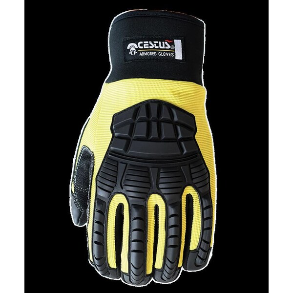 Cestus ANSI Cut A7 Impact Gloves, Skid-X Rough Out Coarse Palm, 3XL - 3030-3XL