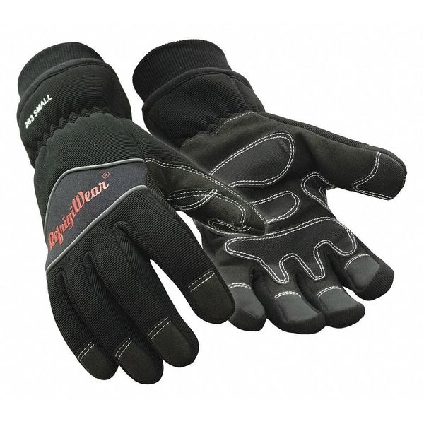 Refrigiwear Cold Protection Gloves, Neoprene and Spandex Back with Synthetic Leather Palm, Polypropylene Lining - 0283RBLKXLG
