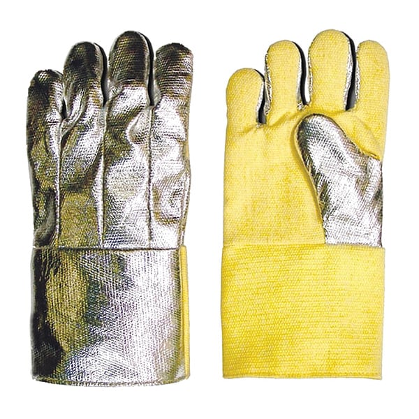 Steel Grip 19 Oz Aluminized Thermonol Glove 14In, PR, 800  Degrees F Max Temp., Straight Cuff Universal, 1 PR - ATH 210-14 F