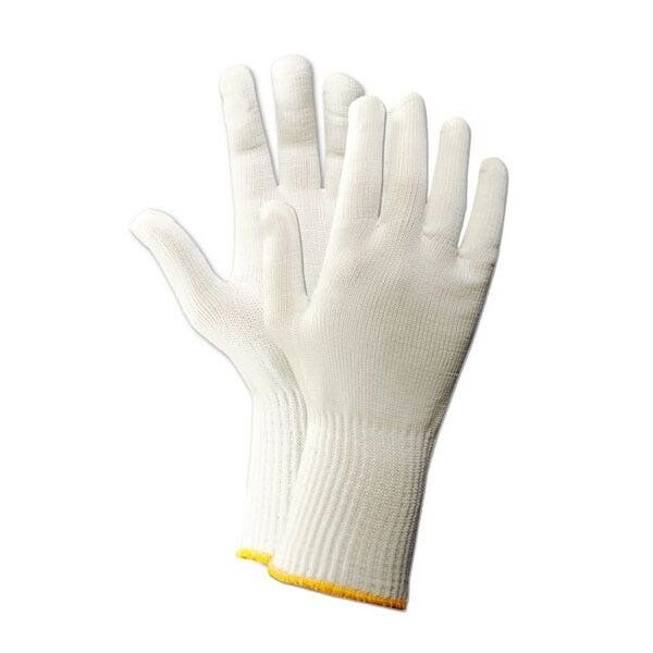 Magid Cleanroom Gloves, Nylon, 10.5in L, White, 12 PK - 15NY-L
