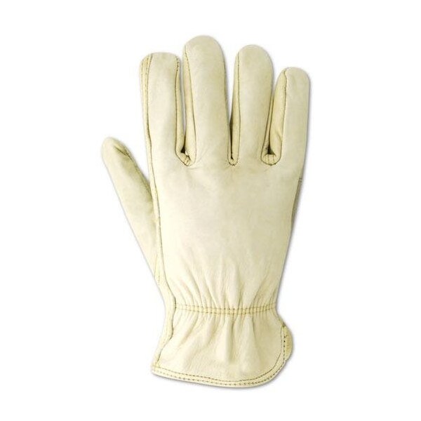 Magid Leather Drivers Gloves, Slip On Cuff, Keystone Thumb Thumb, Tan, L 12 PK - TB553E-L