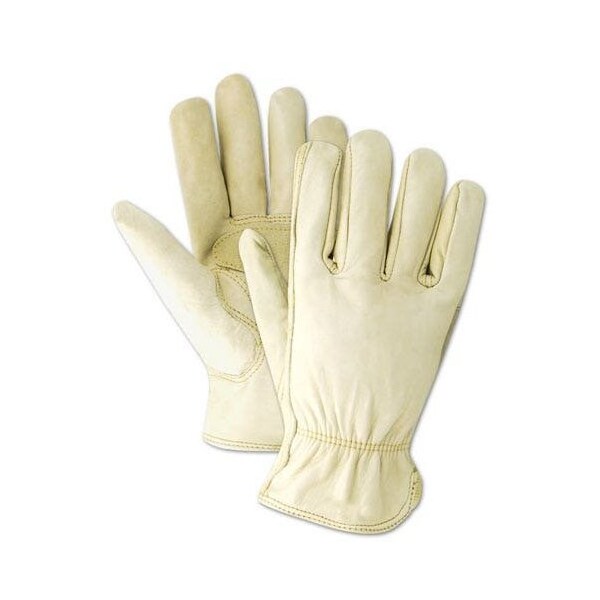 Magid Leather Drivers Gloves, Slip On Cuff, Keystone Thumb Thumb, Tan, L 12 PK - TB553E-L