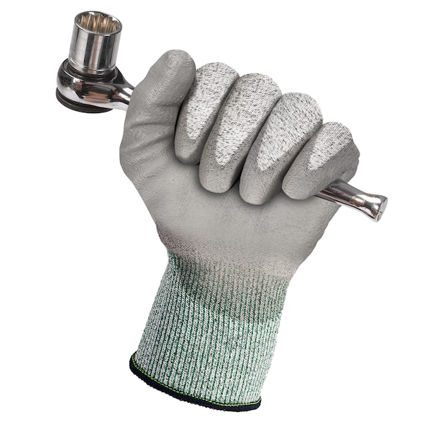 Kleenguard Cut-Resistant Gloves, Cut Level A3 , Dipped , Polyurethane , Smooth , L 1 PR - 13825