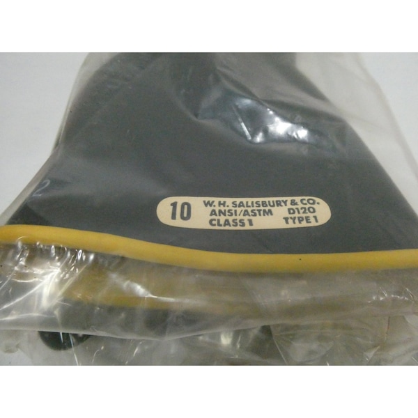 Salisbury 10-14 Yellow Black Size 10 Length 14In Class 1 Type 1 Ansi/Astm D120 10Kv Glove - 45213
