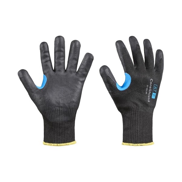 Honeywell 582-27-0513B-8M 13 Gauge A7-F Micro-Foam Coreshield Glove; Black; Medium - Size 8 - 582-27-0513B/8M