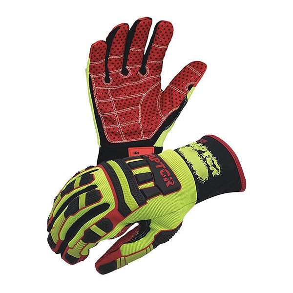 Azusa Safety Raptor Hi-Performance Gloves, Synthetic Suede Dotted Palm, TPR Hand Guards, 360º Cut Protection, XL - RIGRAP
