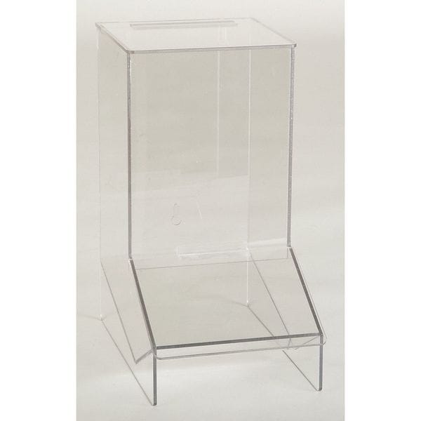 Zoro Select Bulk Glove Dispenser, Acrylic Plastic, Holds Finger Cot , Clear , 12-1/2 in H x 6 in W x 8-1/2 in D - 3RZR9