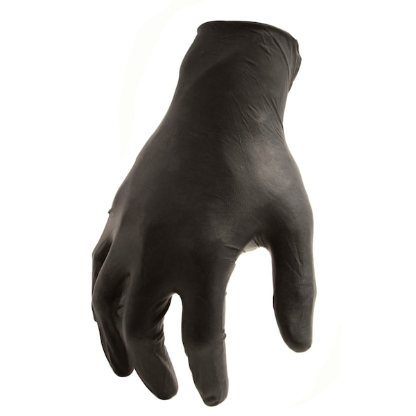212 Performance NTG-05, Disposable Gloves, 5 mil Palm, Nitrile, Powder-Free, Xl, 100 PK, Black - NTG-05-011