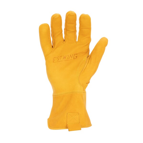 Estwing Leather Drivers Gloves, Buffalo Leather, Elastic Cuff, Russet Brown, S - EWLD0808