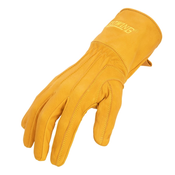 Estwing Leather Drivers Gloves, Buffalo Leather, Elastic Cuff, Russet Brown, S - EWLD0808