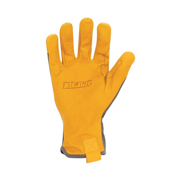 Estwing Leather Palm Work Glove with Elastic Sewn Extended Cuff, Medium - EWLPSC0609
